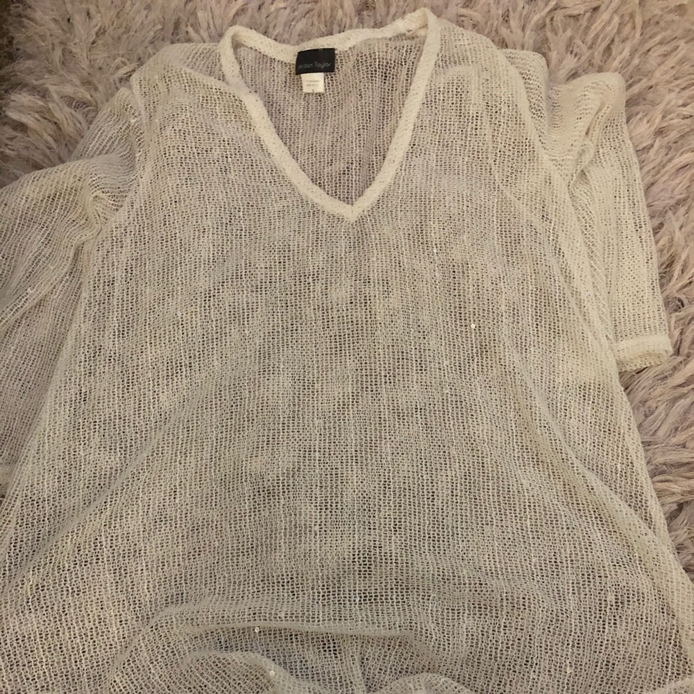 White sheer coverup